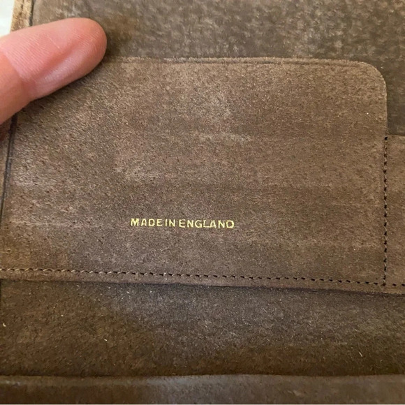 Vintage brown  leather wallet made in England‎ - Picture 4 of 13